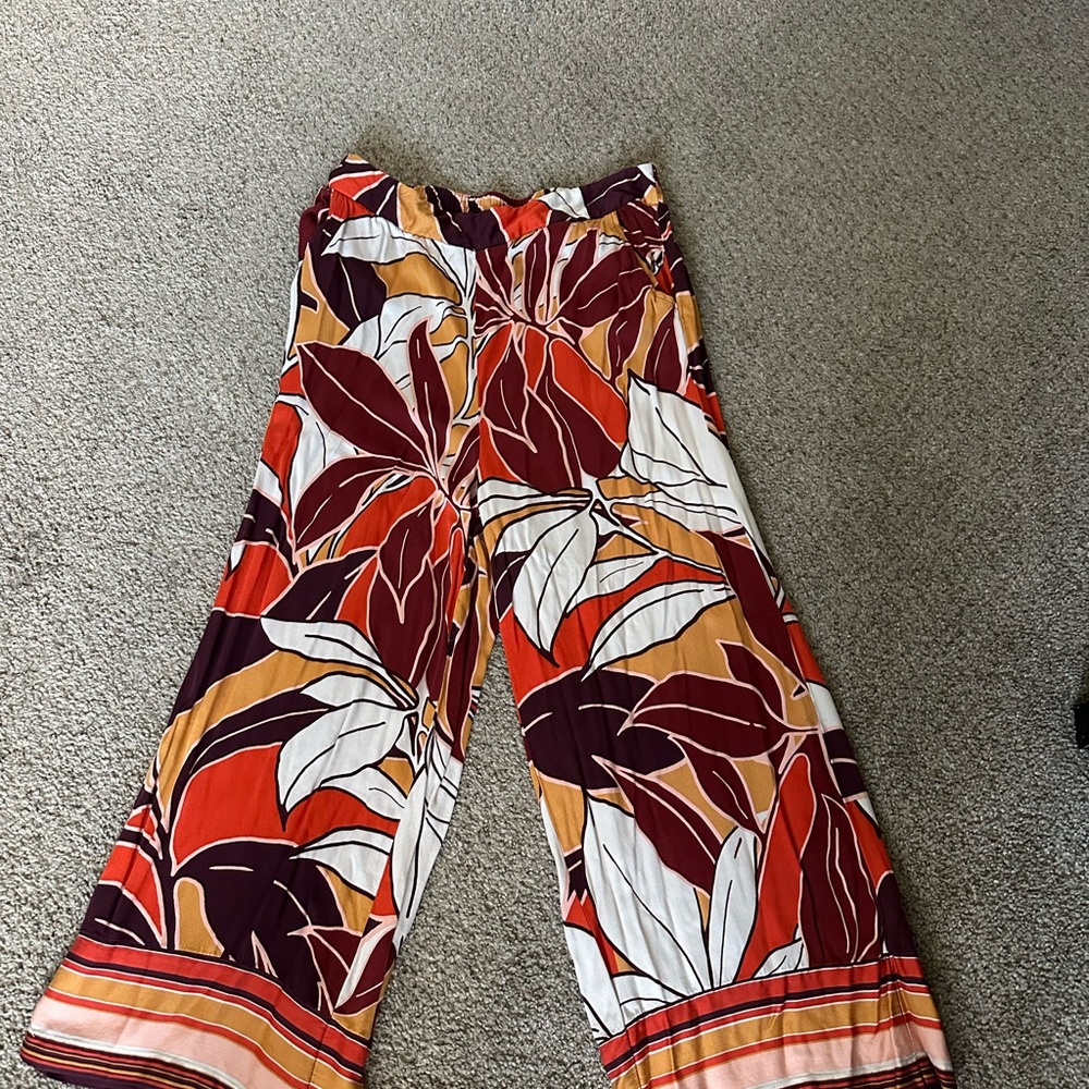 Rachel Zoe Multicolor Wide Leg Pants
